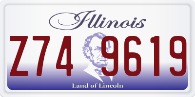 IL license plate Z749619
