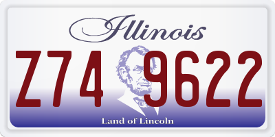 IL license plate Z749622