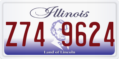 IL license plate Z749624