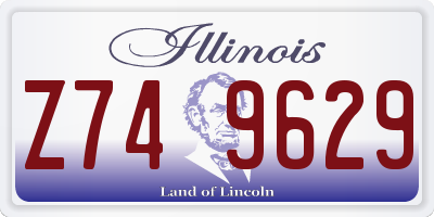 IL license plate Z749629