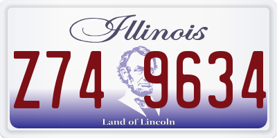 IL license plate Z749634