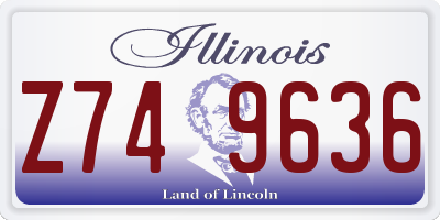 IL license plate Z749636