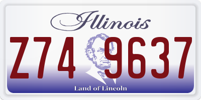 IL license plate Z749637