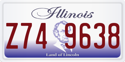 IL license plate Z749638