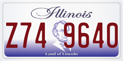 IL license plate Z749640