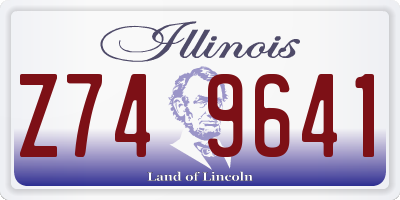 IL license plate Z749641