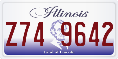 IL license plate Z749642