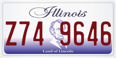 IL license plate Z749646
