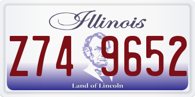 IL license plate Z749652