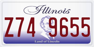 IL license plate Z749655