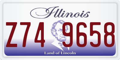 IL license plate Z749658