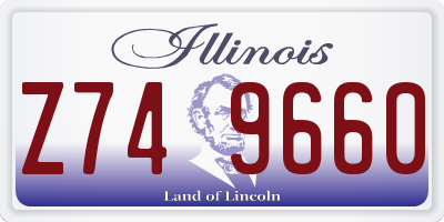 IL license plate Z749660