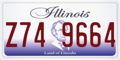 IL license plate Z749664