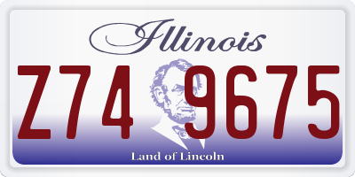 IL license plate Z749675