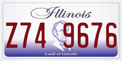 IL license plate Z749676