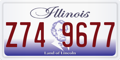 IL license plate Z749677