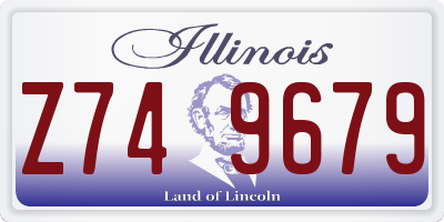 IL license plate Z749679
