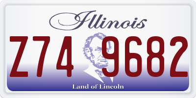 IL license plate Z749682