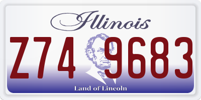 IL license plate Z749683