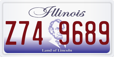 IL license plate Z749689