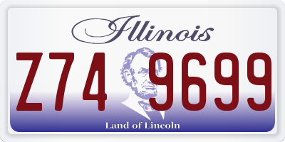 IL license plate Z749699