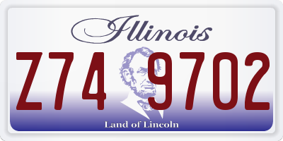 IL license plate Z749702