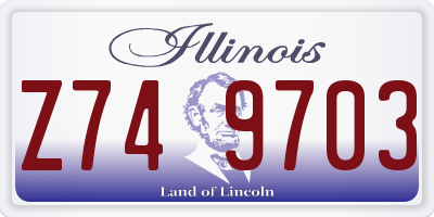 IL license plate Z749703