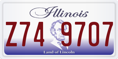 IL license plate Z749707