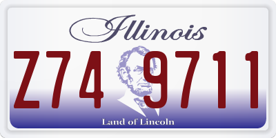 IL license plate Z749711