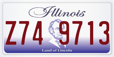 IL license plate Z749713