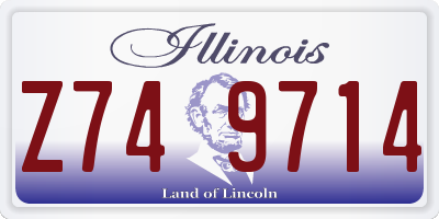 IL license plate Z749714