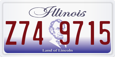 IL license plate Z749715