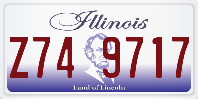 IL license plate Z749717