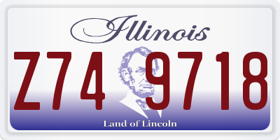 IL license plate Z749718