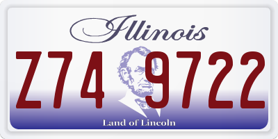 IL license plate Z749722