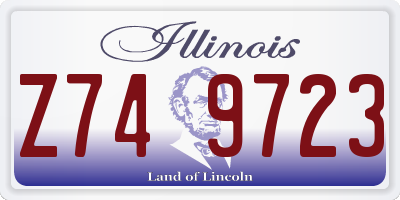 IL license plate Z749723