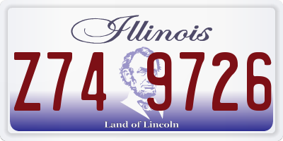 IL license plate Z749726