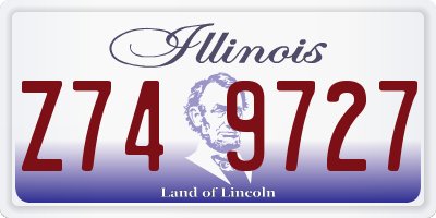 IL license plate Z749727