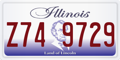 IL license plate Z749729