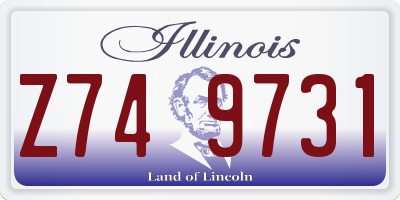 IL license plate Z749731