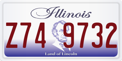 IL license plate Z749732