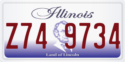 IL license plate Z749734