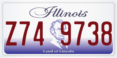 IL license plate Z749738