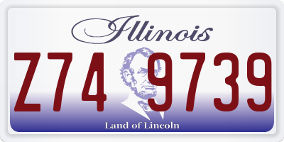 IL license plate Z749739