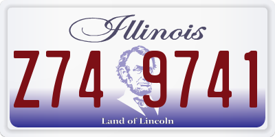 IL license plate Z749741