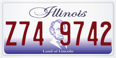 IL license plate Z749742