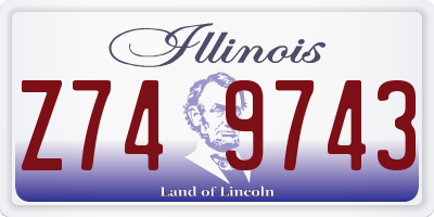 IL license plate Z749743