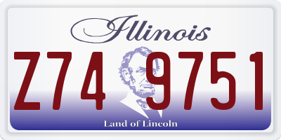 IL license plate Z749751
