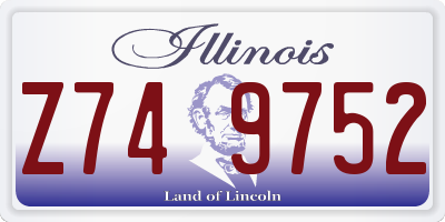 IL license plate Z749752