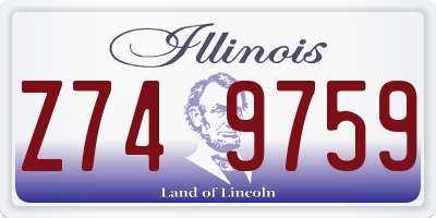 IL license plate Z749759